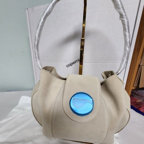 New in Box Coperni Large Ring Bag Beige Silver - Picture 9 of 12